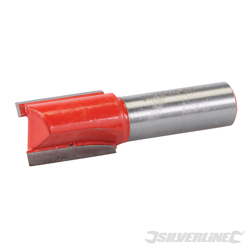 Fraise Droite Métrique Silverline - 1/4 De Pouce, 8 X 20 Mm, Carbure Tungstène, Double Cannelure
