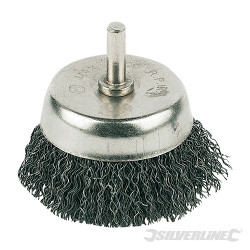 Brosse boisseau à fils d'acier ondulés 50 mm