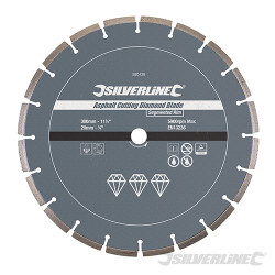 Disque diamant à tronçonner l'asphalte 300 x 20 mm à bordure segmentée