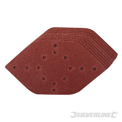 10 feuilles abrasives hexagonales Grain 40