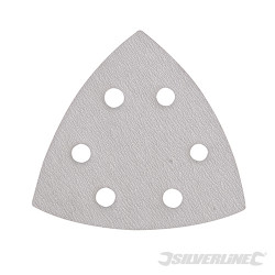 10 feuilles abrasives triangulaires stéarate 90 mm Grain 400