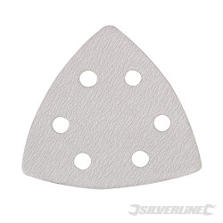 10 feuilles abrasives stéarate triangulaires 90 mm Grain 240