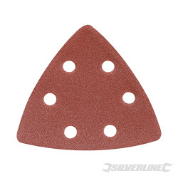 10 feuilles abrasives triangulaires auto-agrippantes 90 mm Grain 120