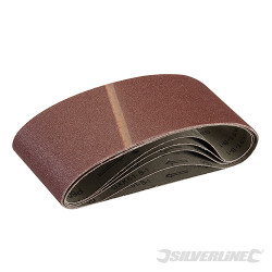 5 bandes abrasives 100 x 610 mm Grain 60