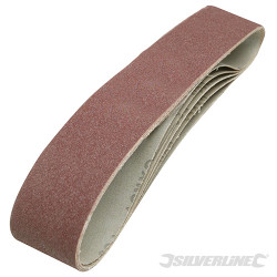 5 bandes abrasives 50 x 686 mm Grain 80