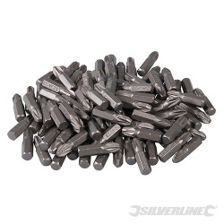 100 embouts Pozidriv chrome-vanadium PZ3