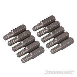 10 embouts Torx chrome-vanadium T27