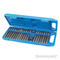 Coffret de 40 embouts de vissage Torx, hexagonaux et Spline 40 pcs