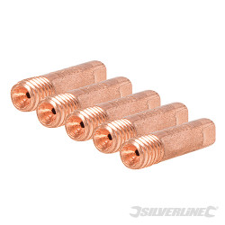 Lot de pannes à souder M6 pour fer à souder MIG - 5 pcs 0,8 mm