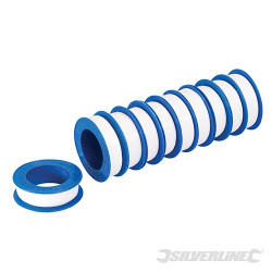 Rubans d'étanchéité PTFE blancs 10 pcs 12 mm x 12 m