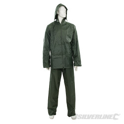 Tenue imperméable verte, 2 pcs XL 76 - 134 cm