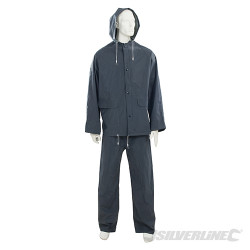 Tenue imperméable bleue, 2 pcs XXL 79 - 138cm