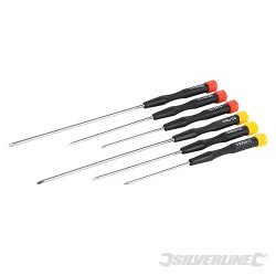 6 tournevis de précision extra longs 6 pcs